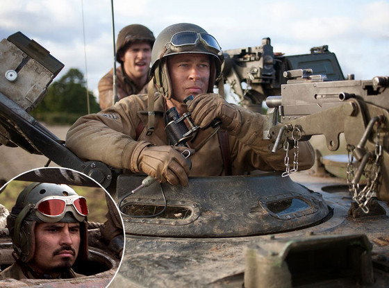 Michael Pena, Brad Pitt, Fury Michael Pena, Brad Pitt, Fury
